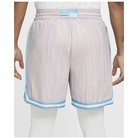 NIKE LEBRON DNA 6" DRI-FIT 3-IN-1 SHORTS PANTS WHITE/BLUE FZ1058-121 Men’s Large - Picture 2 of 12